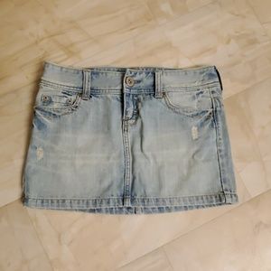 AE Denim Short Mini Skirt